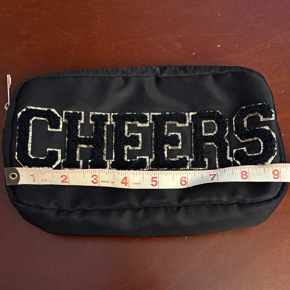 \Gb Girls Bag Makeup Bag Black 'Cheers' Pouch